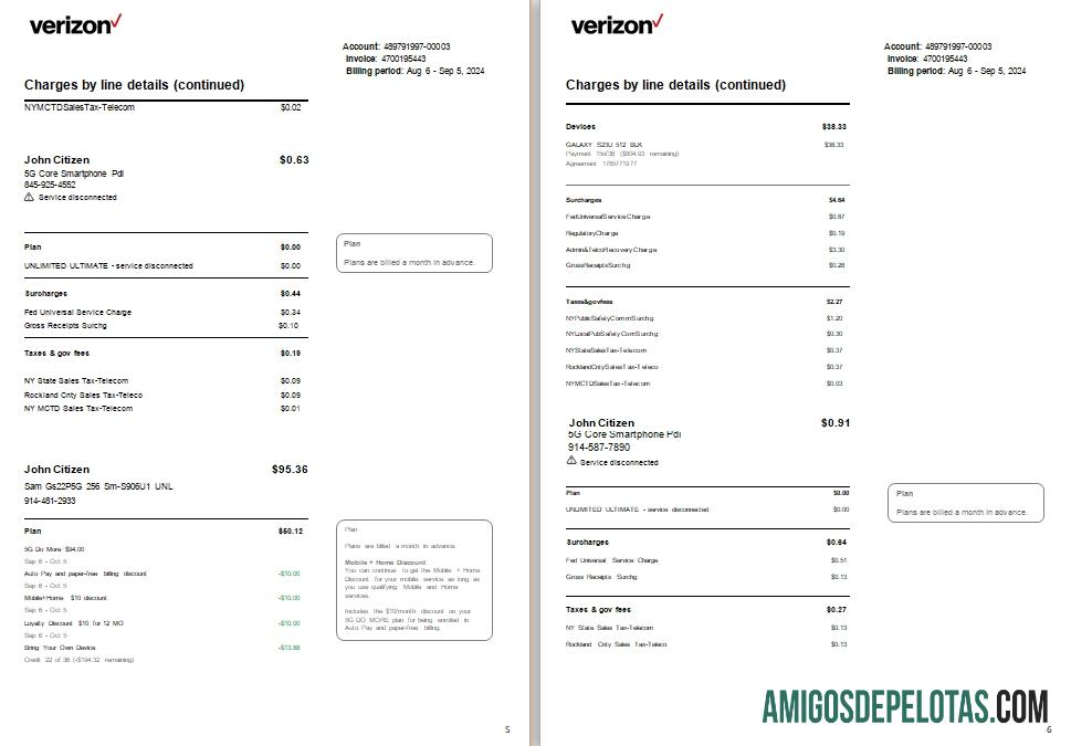 EUA Nova Jersey Verizon Utility 5 6 Scr modelo